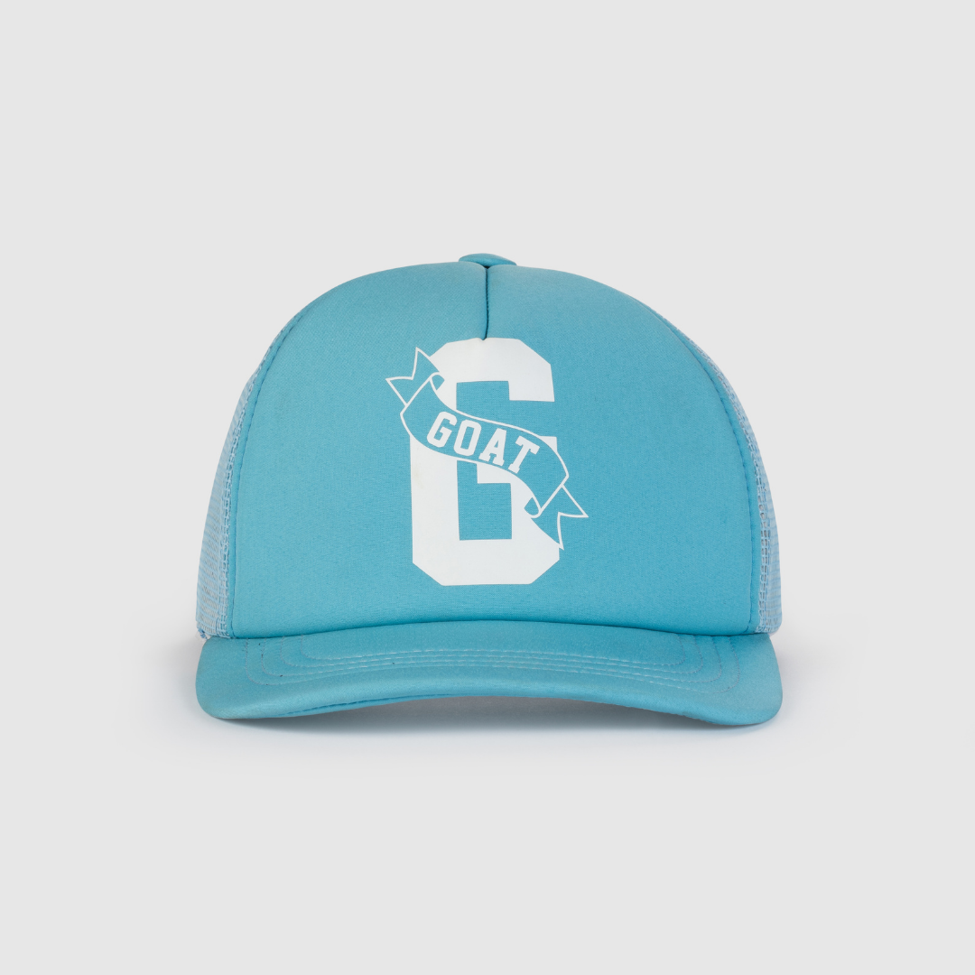 GOAT Logo Trucker Hat (University Blue)