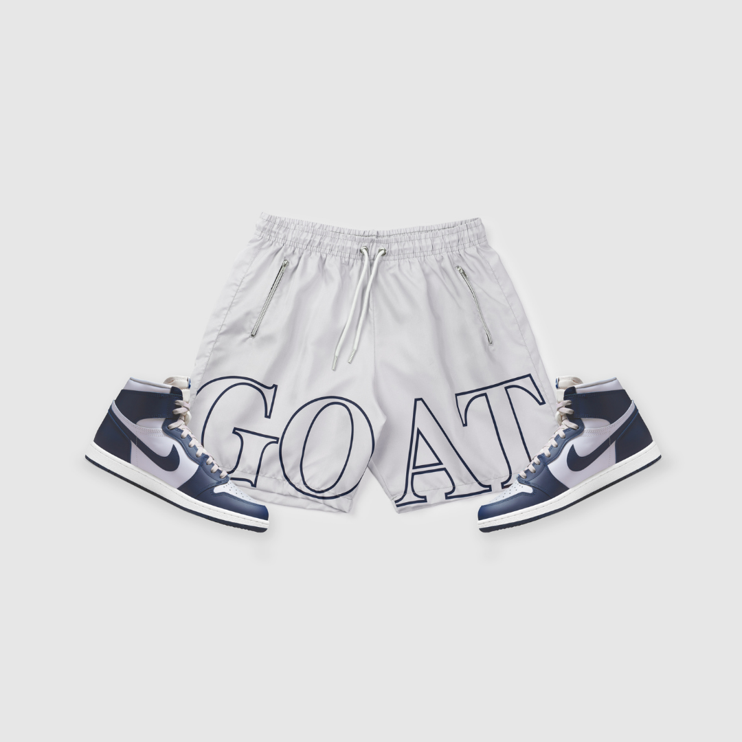 GOAT Track Shorts (Georgetown Vintage Grey)