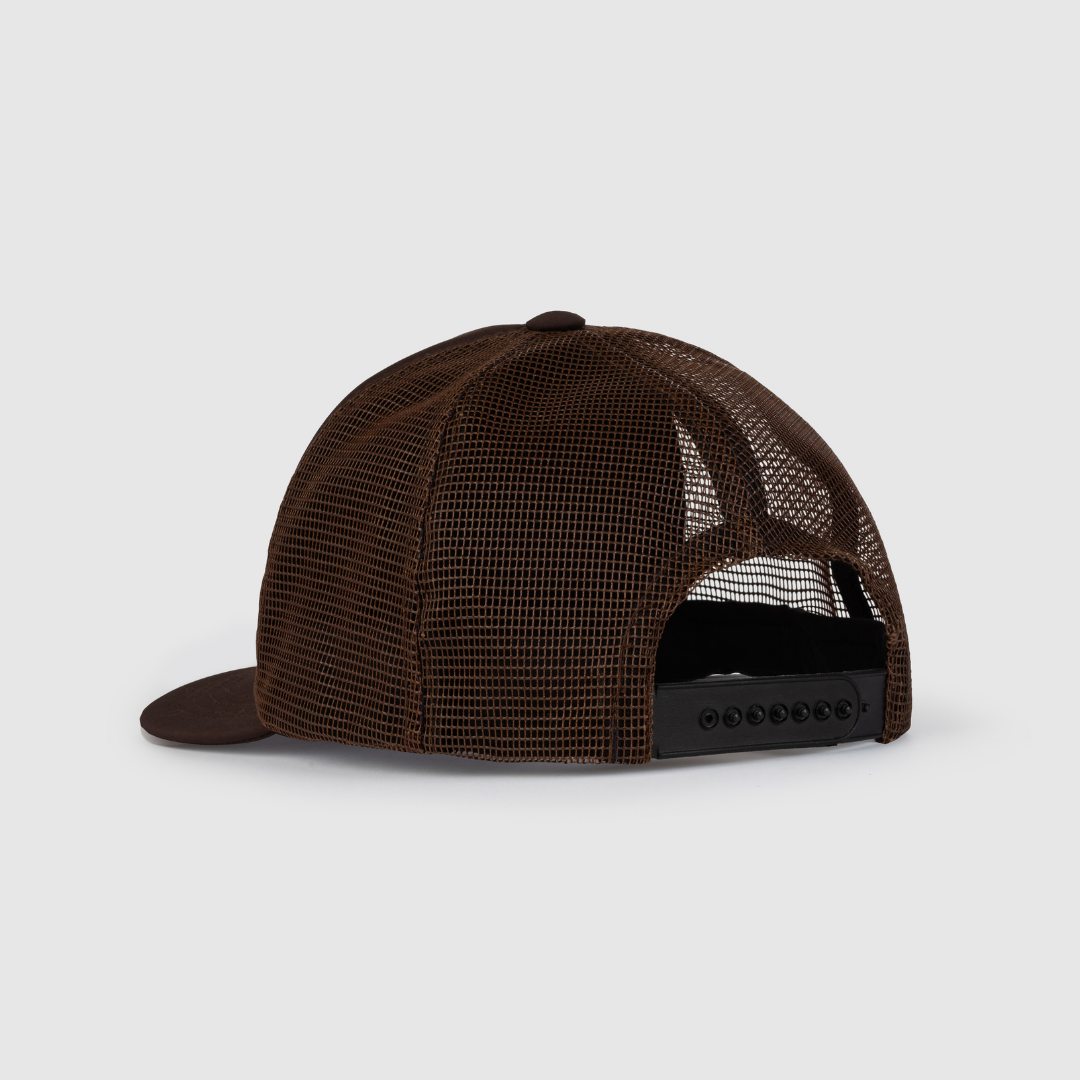 GOAT Logo Trucker Hat (Dark Mocha)