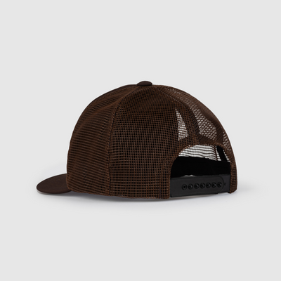 GOAT Logo Trucker Hat (Dark Mocha)