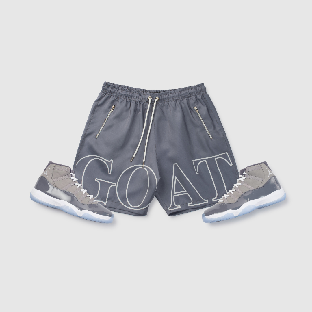 GOAT Track Shorts (Cool Grey)