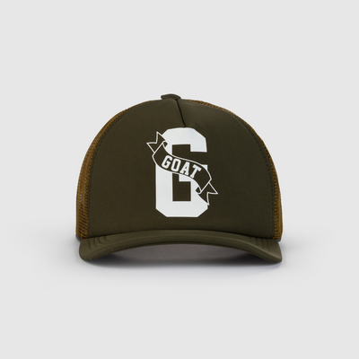 GOAT Logo Trucker Hat (Army Green)