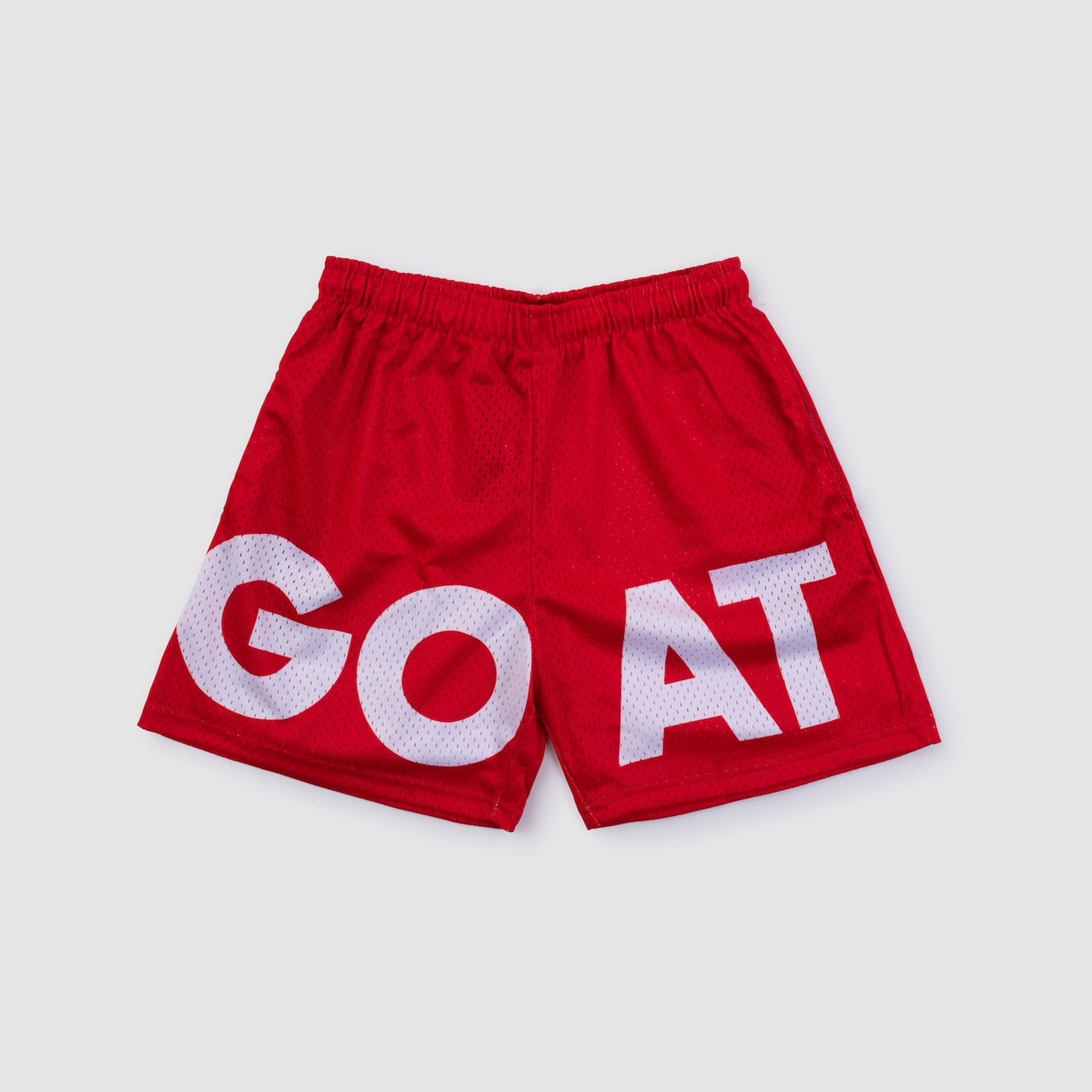 GOAT Mesh Logo Shorts (Red/White)