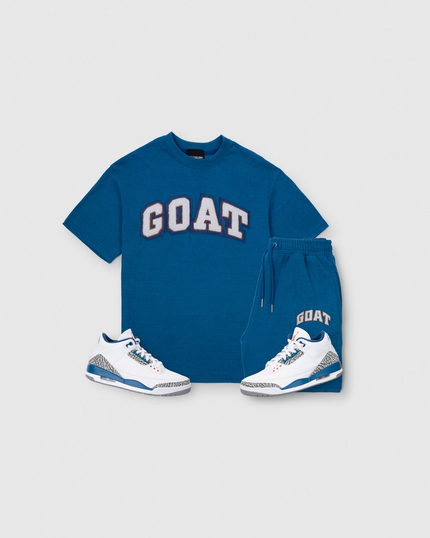 GOAT Chenille Tee and Shorts Set (Wizards Blue)