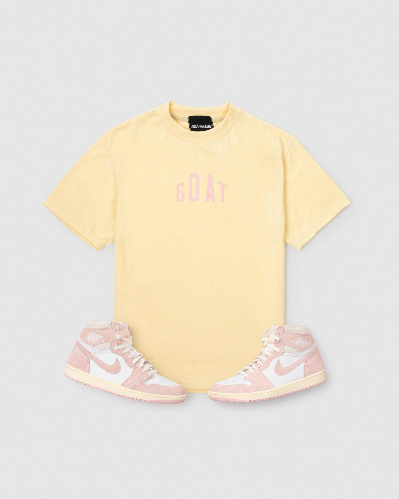 GOAT Big Arch Tee (Sail/Washed Pink)