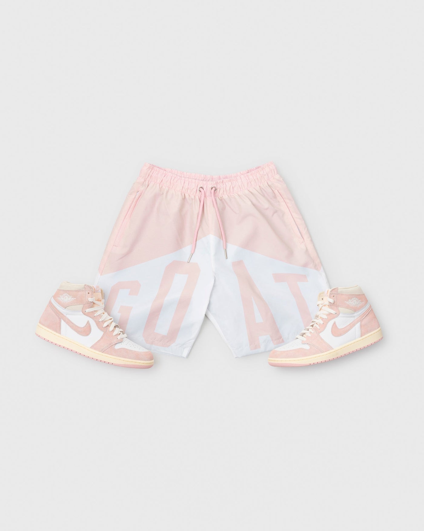 GOAT Big Arch Logo Shorts (Washed Pink)