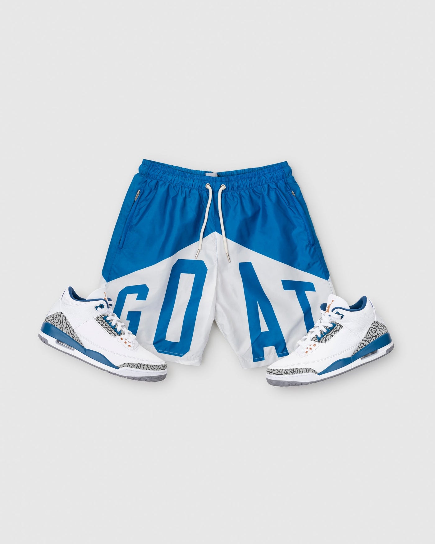 GOAT Big Arch Logo Shorts (Wizards Blue)