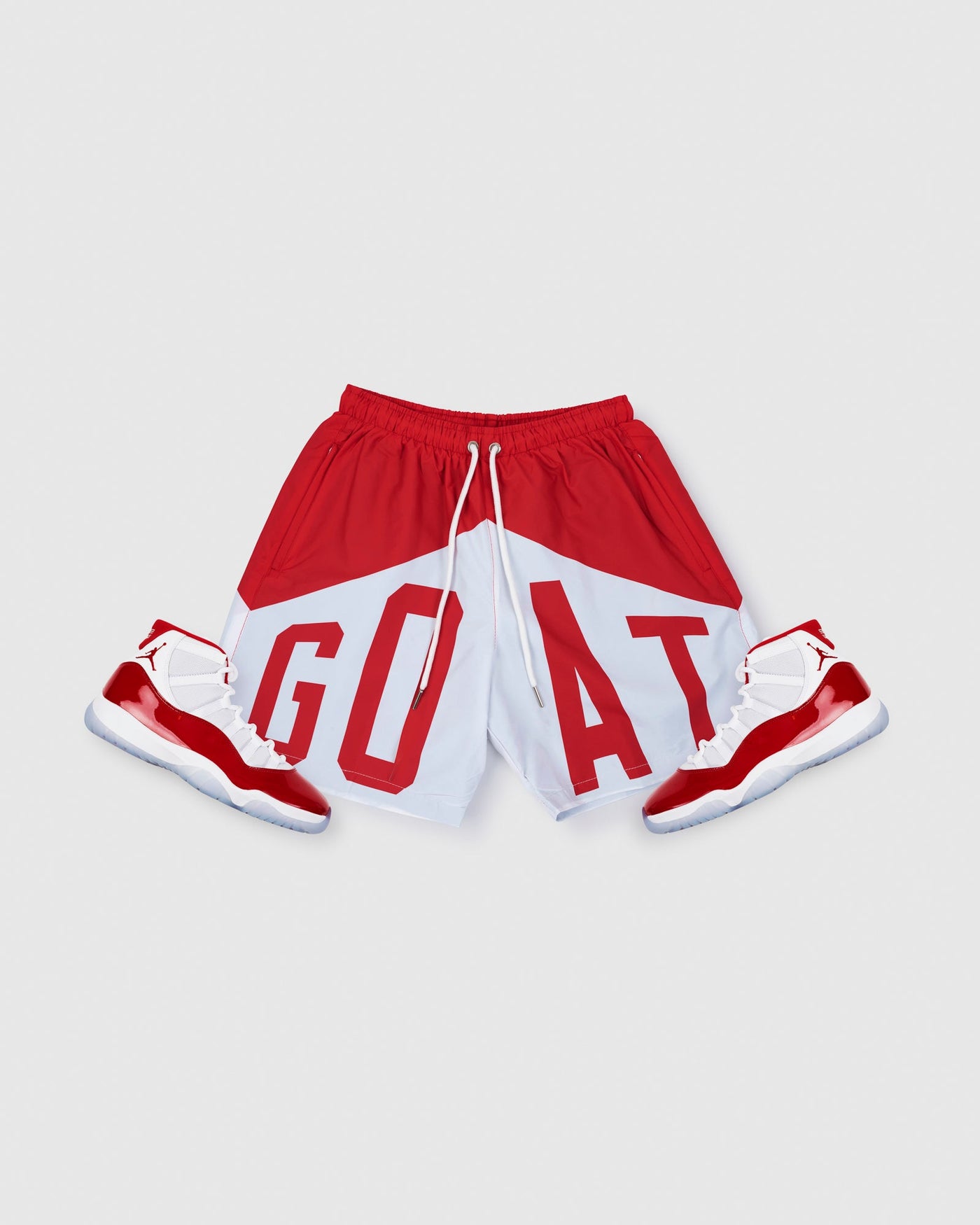 GOAT Big Arch Logo Shorts (Cherry)