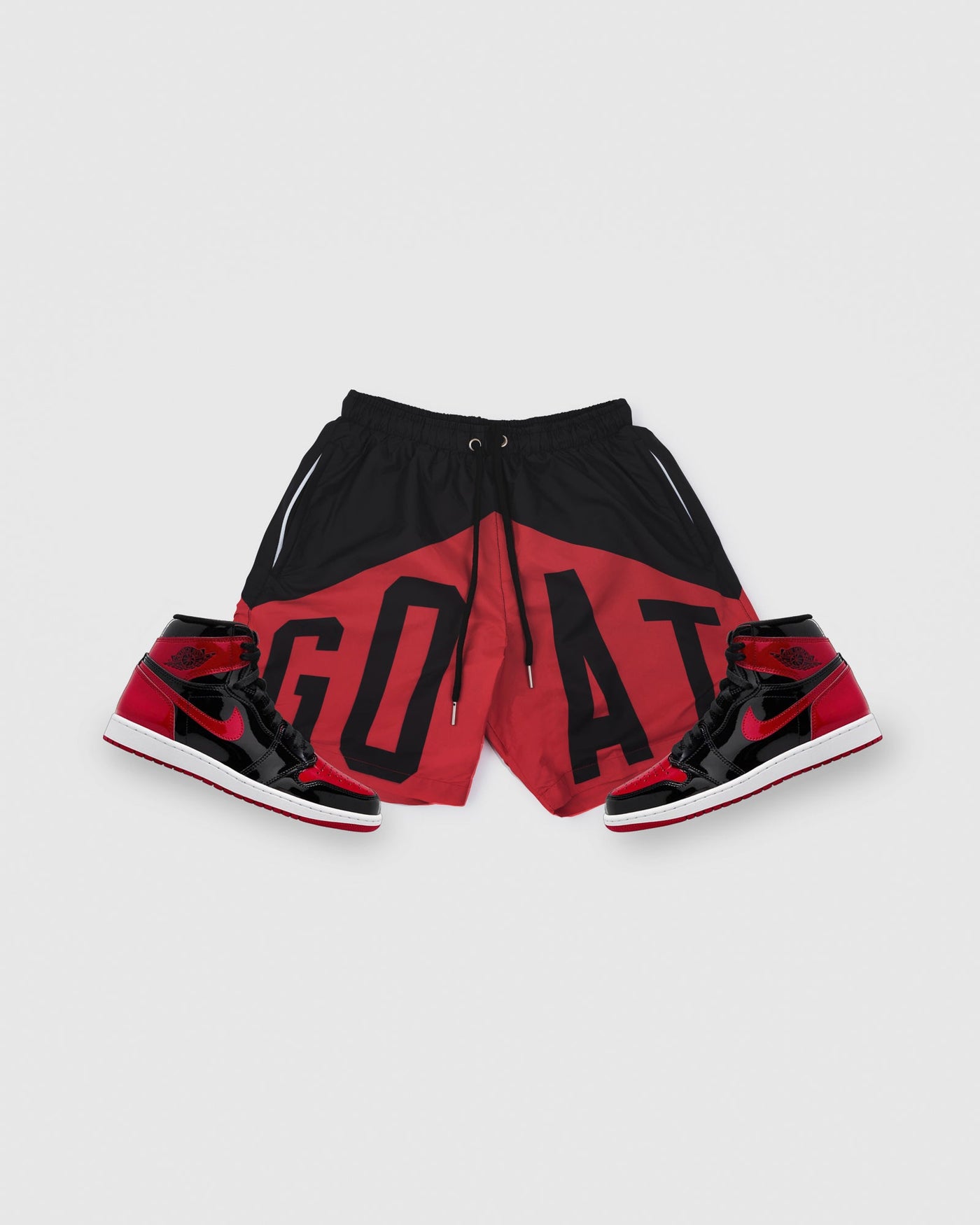 GOAT Big Arch Logo Shorts (Bred)